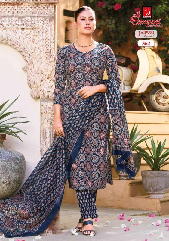 Ganpati jaipuri vol-18 designer kurties wholesale market calcutta